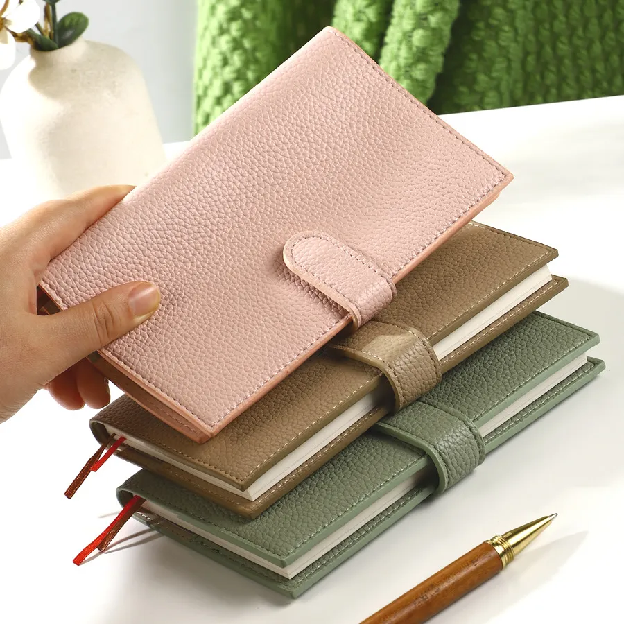 微信图片_20251217055057_1312_59 AA6 Pebbled Grain Personal Planner - Refillable Diary & Notebook - Image 1