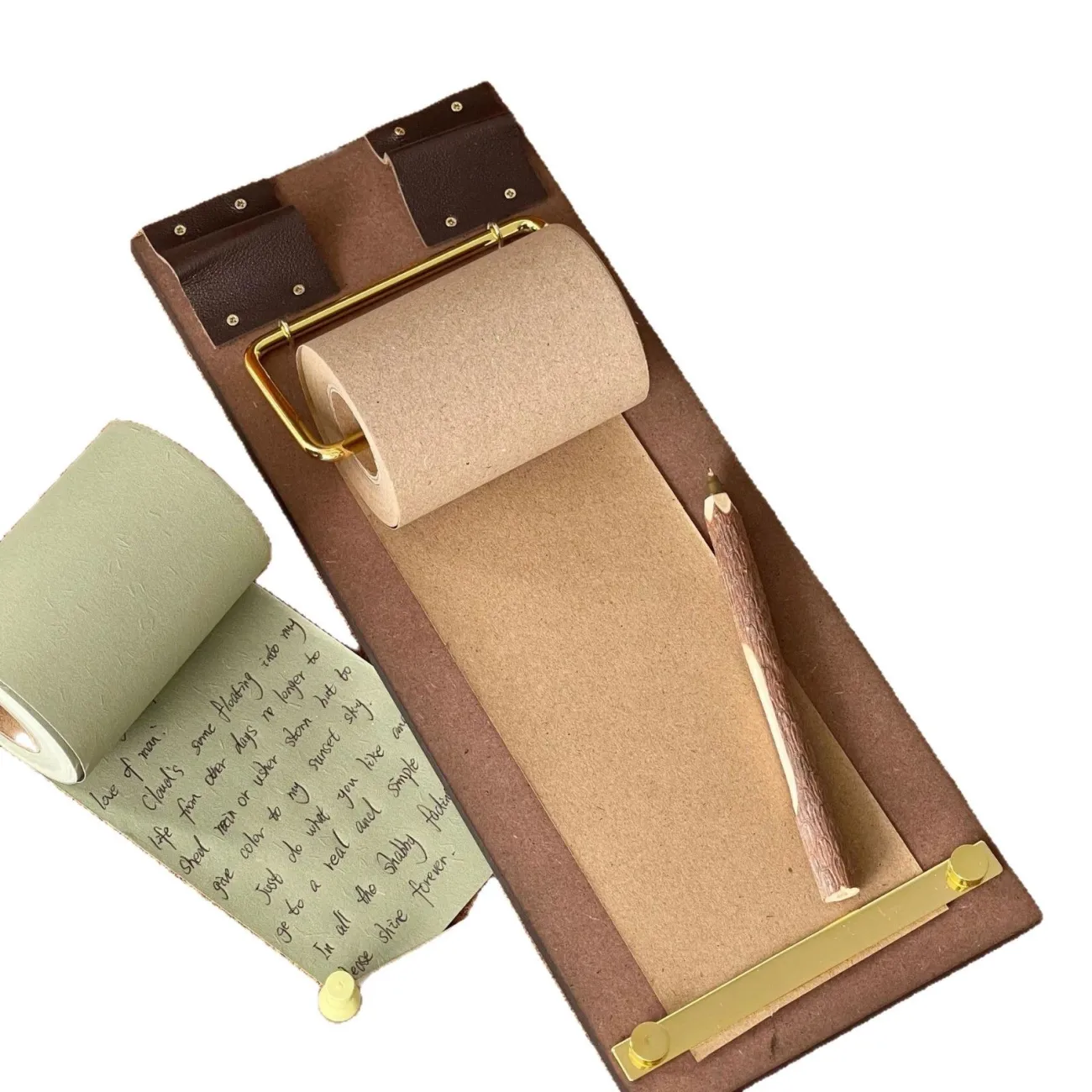 微信图片_20251217055123_1313_59 Retro Message Board with Roll Paper - Wall Mounted Notepad & Decor - Image 1
